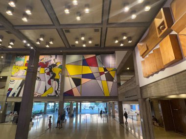 TEL AVIV, ISRAEL - 21 Temmuz 2021 'de İsrail' de Tel Aviv Sanat Müzesi.