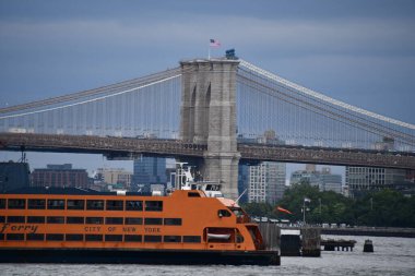 NEW YORK, NY - JUN 18: Staten Island Ferry in New York City, USA, as seen on June 18, 2022. 