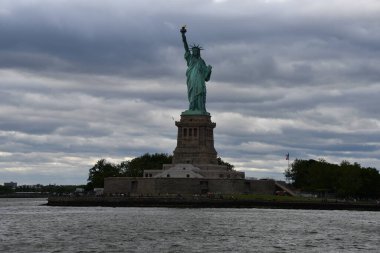 NEW YORK, NY - JUN 18: Statue of Liberty at Liberty Island in New York City, USA, as seen on June 18, 2022. 