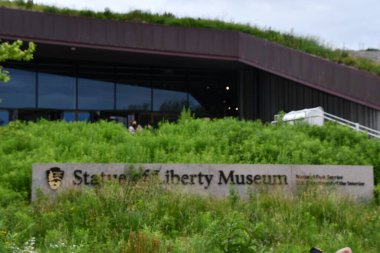NEW YORK, NY - JUN 18: Statue of Liberty Museum at Liberty Island in New York City, USA, as seen on June 18, 2022. 