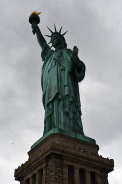 NEW YORK, NY - JUN 18: Statue of Liberty in New York City, USA, as seen on June 18, 2022. 