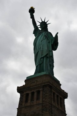 NEW YORK, NY - JUN 18: Statue of Liberty in New York City, USA, as seen on June 18, 2022. 