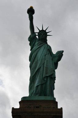 NEW YORK, NY - JUN 18: Statue of Liberty in New York City, USA, as seen on June 18, 2022. 