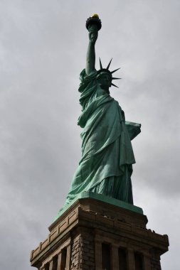 NEW YORK, NY - JUN 18: Statue of Liberty in New York City, USA, as seen on June 18, 2022. 