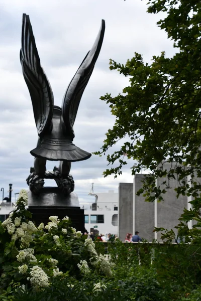 stock image NEW YORK, NY - JUN 18: East Coast Memorial at Battery Park in New York City, as seen on June 18, 2022.