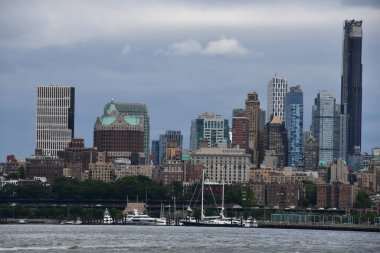 NEW YORK NY - JUN 18: View of Lower Manhattan in New York City, as seen on June 18, 2022.