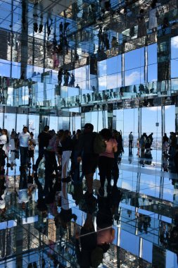 NEW YORK, NY - JUN 19: Transcendence room at The Summit observation deck at One Vanderbilt in Manhattan, New York City, as seen on June 19, 2022.