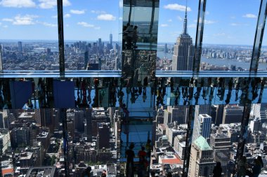 NEW YORK, NY - JUN 19: Transcendence room at The Summit observation deck at One Vanderbilt in Manhattan, New York City, as seen on June 19, 2022.