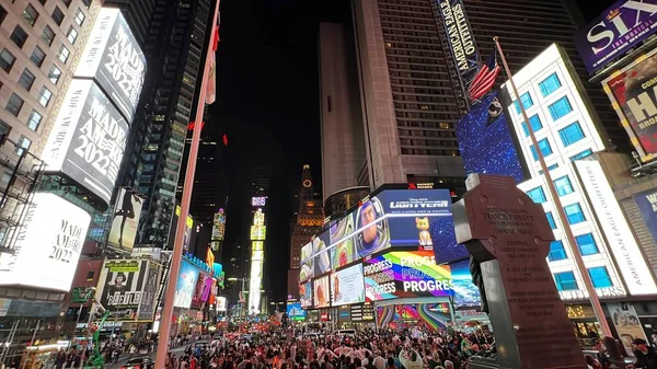 New York Jun Midnight Moment World Largest Longest Running Digital — Stock Photo, Image