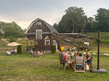 ORANGE CT - SEP 4: Vineyard at Stappa Vineyard in Orange, Connecticut, as seen on Sep 4, 2022.
