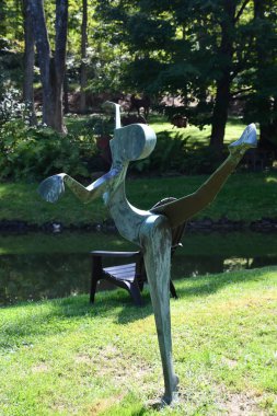 KENT CT - SEP 10: heykeltraş Denis Curtiss 'in stüdyosu ve galerisi, Kent, Connecticut, 10..