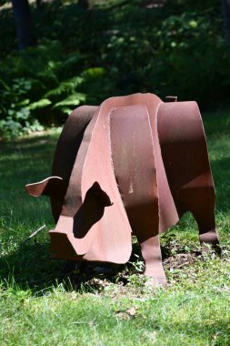 KENT CT - SEP 10: heykeltraş Denis Curtiss 'in stüdyosu ve galerisi, Kent, Connecticut, 10..