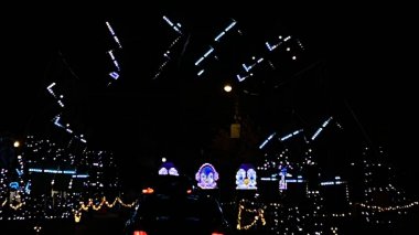NEWARK NJ - DEC 4: Dashers Christmas Drive Thru Lightshow in Newark, New Jersey, as seen on Dec 4, 2022.