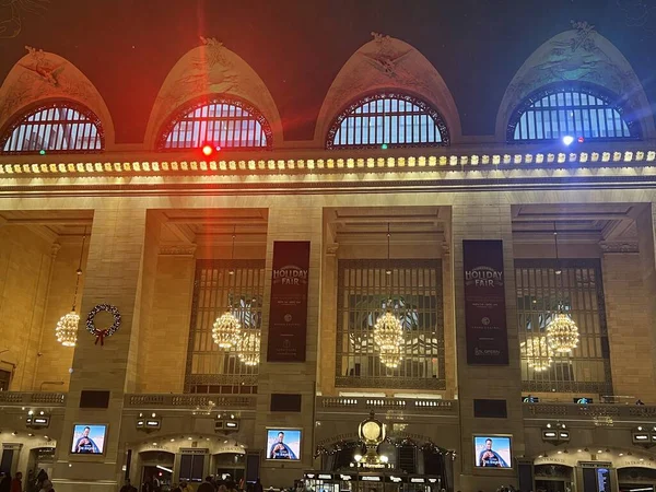 New York Dec Fiera Delle Vacanze Grand Central Terminal New — Foto Stock