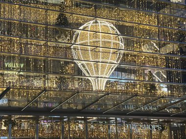 NEW YORK, NY - DEC 21: Christmas decor at Hudson Yards in Manhattan, New York City, as seen on Dec 21, 2022.