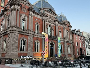 WASHINGTON DC - DEC 23: Renwick Gallery American Art Museum Smithsonian Institution in Washington DC, as seen on Dec 23, 2022. clipart