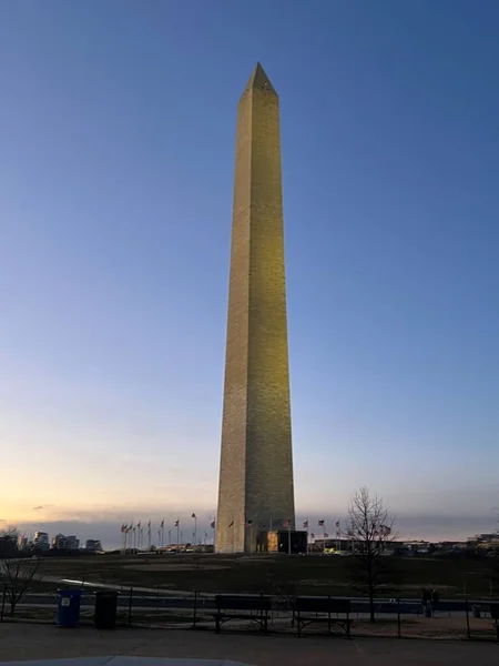 Washington Dec Monumento Washington Washington Como Visto Dezembro 2022 — Fotografia de Stock