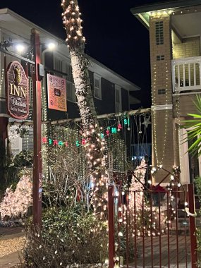 ST AUGUSTINE FL - DEC 24: Christmas decor around the Historic Downtown area in St Augustine, Florida, as seen on Dec 24, 2022.