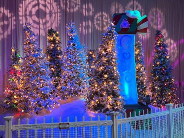 KISSIMMEE, FL - DEC 25: Christmas market at Gaylord Palms Resort & Convention Center in Kissimmee, Florida, as seen on Dec 25, 2022.