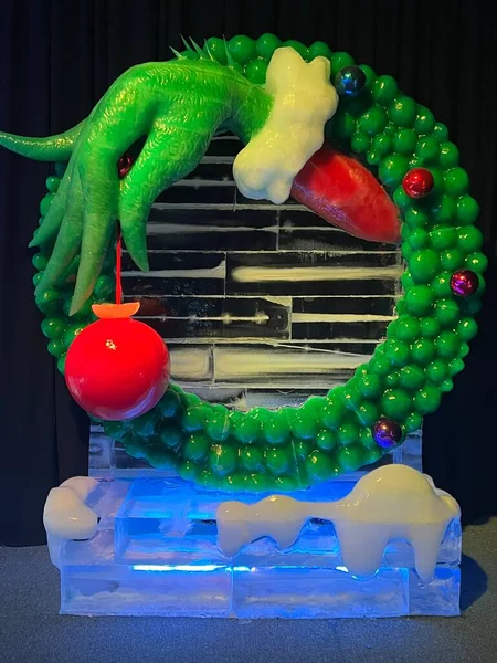 Kissimmee Dec Ice How Grinch Stole Christmas Show Gaylord Palms — стоковое фото