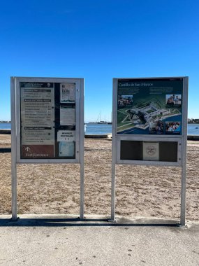 ST AUGUSTINE, FL - DEC 25: Castillo de San Marcos National Monument in St Augustine, Florida, as seen on Dec 25, 2022.