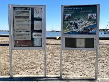 ST AUGUSTINE, FL - DEC 25: Castillo de San Marcos National Monument in St Augustine, Florida, as seen on Dec 25, 2022.