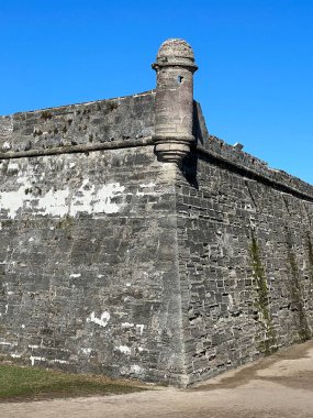 ST AUGUSTINE, FL - DEC 25: Castillo de San Marcos National Monument in St Augustine, Florida, as seen on Dec 25, 2022.