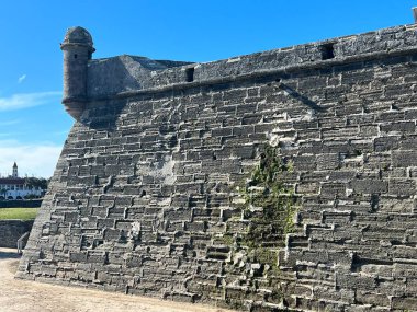 ST AUGUSTINE, FL - DEC 25: Castillo de San Marcos National Monument in St Augustine, Florida, as seen on Dec 25, 2022.