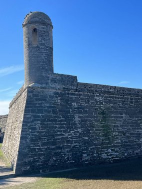 ST AUGUSTINE, FL - DEC 25: Castillo de San Marcos National Monument in St Augustine, Florida, as seen on Dec 25, 2022.