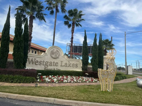 Orlando Dec Christmas Decor Westgate Lakes Resort Spa Orlando Florida — 图库照片