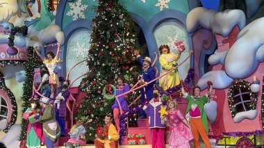 ORLANDO FL - DEC 30: Grinchmas Who-liday Spectacular show at Seuss Landing at Universal Islands of Adventure in Orlando, Florida, as seen on Dec 30, 2022.