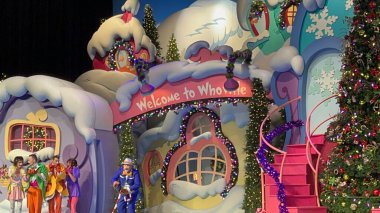 ORLANDO FL - DEC 30: Grinchmas Who-liday Spectacular show at Seuss Landing at Universal Islands of Adventure in Orlando, Florida, as seen on Dec 30, 2022.