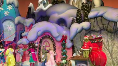 ORLANDO FL - DEC 30: Grinchmas Who-liday Spectacular show at Seuss Landing at Universal Islands of Adventure in Orlando, Florida, as seen on Dec 30, 2022.
