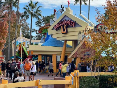 ORLANDO FL - DEC 30: Toon Lagoon at Universal Islands of Adventure in Orlando, Florida, as seen on Dec 30, 2022.