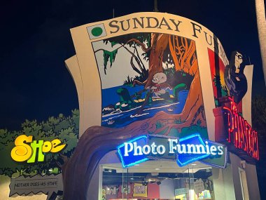 ORLANDO FL - DEC 30: Toon Lagoon at Universal Islands of Adventure in Orlando, Florida, as seen on Dec 30, 2022.