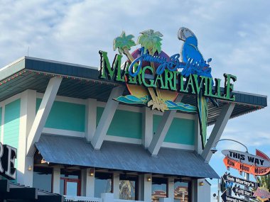 ORLANDO FL - 30 Aralık 2022 'de Orlando, Florida' daki Universal Orlando Resort 'ta görülen Jimmy Buffetts Margaritaville.