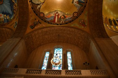 WASHINGTON DC - 25 Şubat 2021 'de Washington DC' deki Ulusal Kusursuz Gebelik Tapınağı Bazilikası.