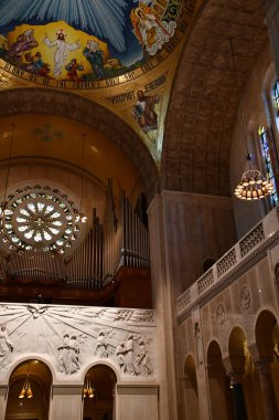 WASHINGTON DC - 25 Şubat 2021 'de Washington DC' deki Ulusal Kusursuz Gebelik Tapınağı Bazilikası.