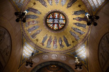 WASHINGTON DC - 25 Şubat 2021 'de Washington DC' deki Ulusal Kusursuz Gebelik Tapınağı Bazilikası.