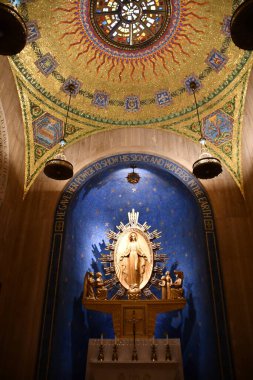 WASHINGTON DC - 25 Şubat 2021 'de Washington DC' deki Ulusal Kusursuz Gebelik Tapınağı Bazilikası.