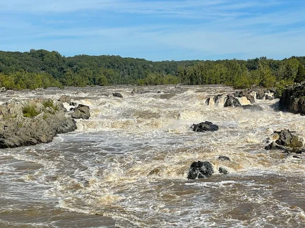 stock image Great Falls Park, on the Potomac River in McLean Virginia