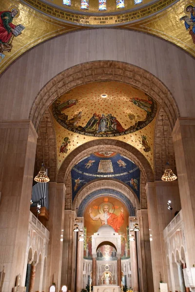 Washington Şubat 2021 Washington Deki Ulusal Kusursuz Gebelik Tapınağı Bazilikası — Stok fotoğraf