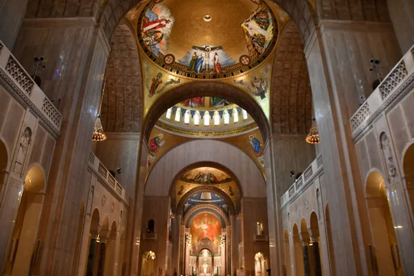 Washington Sep Basilica National Shrine Immaculate Conception Washington 2021 — 스톡 사진