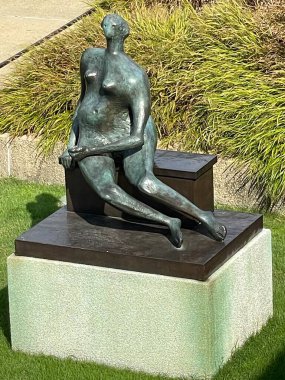 WASHINGTON DC - 25 Şubat 2021 'de Washington' daki Hirshhorn Müzesi 'ndeki Heykel Bahçesi.