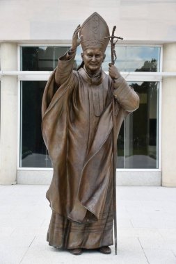 WASHINGTON DC - 25 Şubat 2021 'de Washington DC' deki Saint John Paul Ulusal Tapınağı.