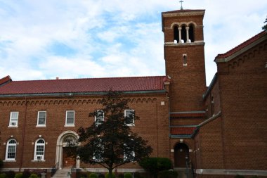 WASHINGTON DC - SEP 25: Capuchin Koleji - Washington DC 'deki Katolik Üniversitesi' nde St. Francis Friary, 25 Eylül 2021 'de görüldüğü üzere.