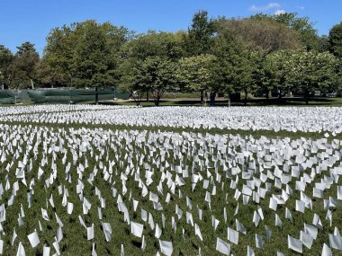 WASHINGTON DC - SEP 26; Amerika 'da Unutmayın, Suzanne Brennan Firstenberg tarafından Washington DC' de sergilenen sergi, 26 Eylül 2021 'de görüldüğü gibi.