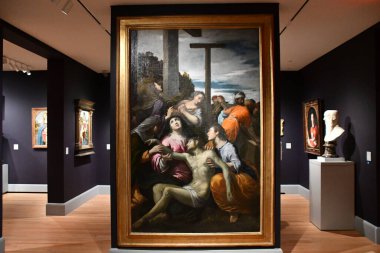 NEW HAVEN CT - 4 Şubat 2023 'te New Haven, Connecticut' taki Yale Üniversitesi Sanat Galerisi.