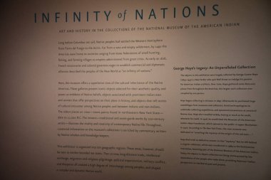 NEW YORK NY - 18 MAR: 18 Mart 2023 'te New York' taki Smithsonian National Museum of the American Indian 'daki Uluslar Sergisi.