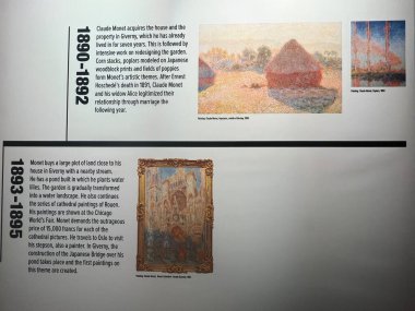 NEW YORK NY - 22 Mart 2023 'te New York' ta Monets Garden - The Immersive Experience.